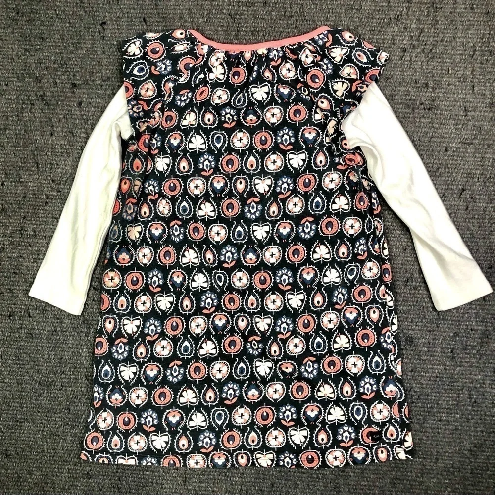 Tea collection dress long sleeves Scandinavian floral jersey knit 6